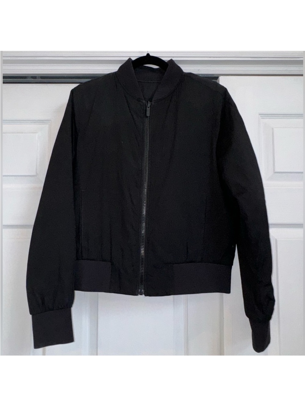 Lululemon Black Reversible Non Stop Bomber Jacket 6